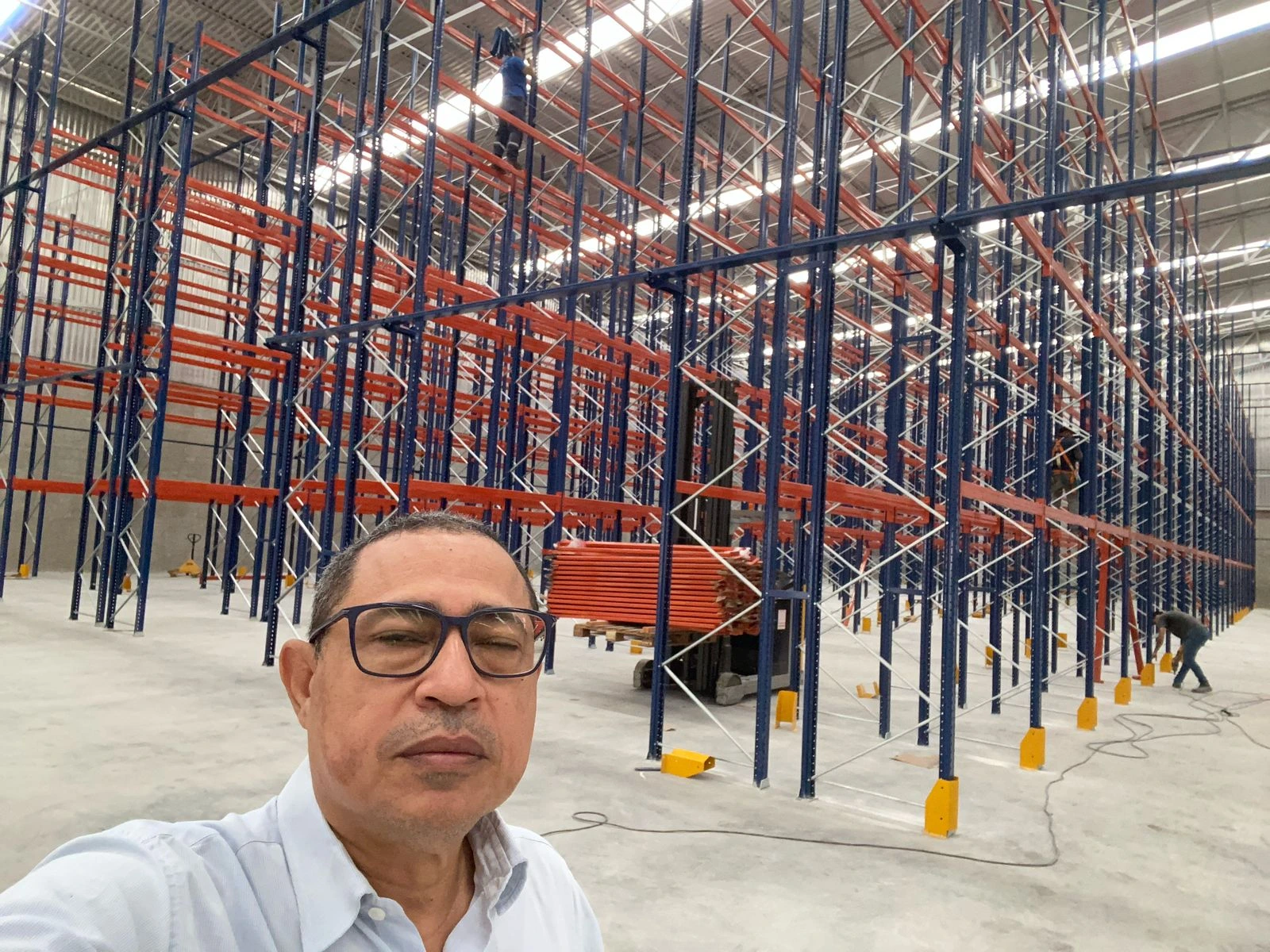 Estrutura de armazenagem em operação